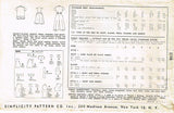 1950s Vintage Simplicity Sewing Pattern 3248 Toddler Girls Clamdigger Pants Sz 5