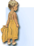 1950s Vintage Simplicity Sewing Pattern 3248 Toddler Girls Clamdigger Pants Sz 5