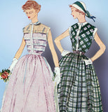 1950s Vintage Simplicity Sewing Pattern 3252 Uncut Misses Tucked Dress Size 30 B