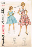 1950s Vintage Simplicity Sewing Pattern 3292 Uncut Little Girls Dress Size 8