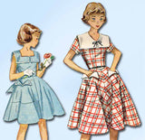 1950s Vintage Simplicity Sewing Pattern 3292 Uncut Little Girls Dress Size 8