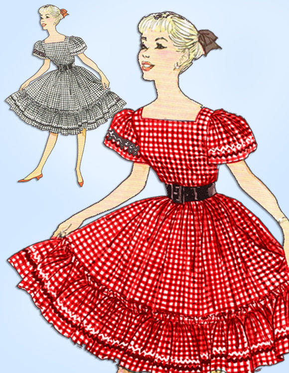 1960s Vintage Simplicity Sewing Pattern 3295 Uncut Teen Square Dancing – Vintage4me2 1960s Vintage Simplicity Sewing Pattern 3295 Uncut Teen Square Dancing – Vintage4me2