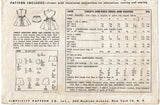 1950s Original Vintage Simplicity Pattern 3295 Cute Toddler Girls Party Dress -- Chart
