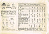 1950s Vintage Simplicity Sewing Pattern 3296 Baby Girls Slip & Undies Set Size 2