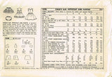1950s Vintage Simplicity Sewing Pattern 3296 Toddler Girls Slip & Undies Set Size 6