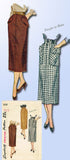 1950s Vintage Simplicity Sewing Pattern 3330 Simple to Make Misses Skirt Sz 24 W - Vintage4me2
