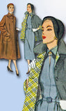1950s Vintage Simplicity Sewing Pattern 3342 Uncut Misses Swagger Coat Size 33 B