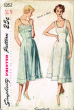 1950s Vintage Plus Size Slip Uncut 1950 Simplicity Sewing Pattern 3352 Size 42 B