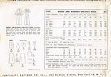 1950s Vintage Simplicity Sewing Pattern 3359 Uncut Misses Slender Dress Size 32B