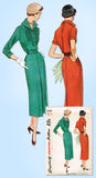 1950s Vintage Simplicity Sewing Pattern 3359 Uncut Misses Slender Dress Size 32B
