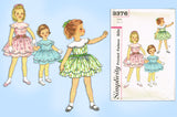 Simplicity 3376: 1960s Uncut Toddler Girls Dress Size 6 Vintage Sewing Pattern