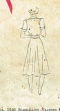 Simplicity 3382: 1940s Uncut Misses WWII Dress Sz 32 B Vintage Sewing Pattern