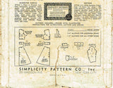 Simplicity 3382: 1940s Uncut Misses WWII Dress Sz 32 B Vintage Sewing Pattern