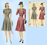 Simplicity 3382: 1940s Uncut Misses WWII Dress Sz 32 B Vintage Sewing Pattern - Vintage4me2
