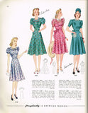 1940s Vintage Simplicity Sewing Pattern 3383 Easy Misses WWII Dress Size 32 Bust - Vintage4me2