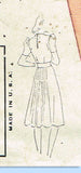 Simplicity 3384: 1940s Misses Dress & Turban Size 30 Bust Vintage Sewing Pattern