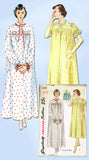 1950s Vintage Misses' Nightgown Uncut 1950 Simplicity Sewing Pattern 3388 Sz 18