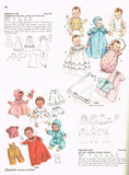 1950s Vintage Simplicity Sewing Pattern 3406 Cute 12in Baby Doll Clothes ORIG