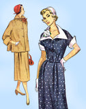 1950s Vintage Simplicity Sewing Pattern 3465 Misses Maternity Dress & Jacket 32B