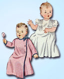 1940s Vintage Simplicity Sewing Pattern 3506 Sweet Baby Infant Layette Set ORIG