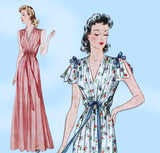 Simplicity 3507: 1940s Easy Plus Size WWII Nightgown 42B Vintage Sewing Pattern