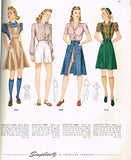 1940s Vintage Simplicity Sewing Pattern 3536 WWII Misses Jumper & Blouse Sz 32 B from Vintage4me2