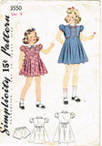 Simplicity 3550 dated 1940