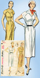 1950s Vintage SImplicity Sewing Pattern 3577 Misses Street Dress Size 14 32B