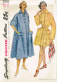 1950s Vintage Simplicity Sewing Pattern 3592 Uncut Misses Coat or Duster Size 14