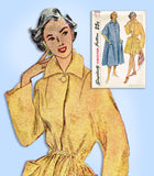 1950s Vintage Simplicity Sewing Pattern 3592 Uncut Misses Coat or Duster Size 14