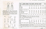 1950s Original Vintage Simplicity Pattern 3615 Misses Rockabilly Sun Dress 33 B