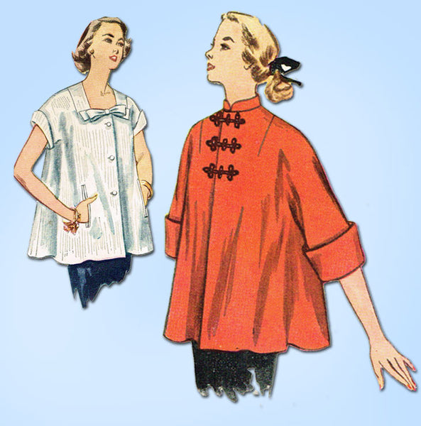 1950s Vintage Simplicity Sewing Pattern 3616 Uncut Misses Maternity Top Size 16