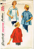 1950s Vintage Simplicity Sewing Pattern 3616 Uncut Misses Maternity Top Size 16