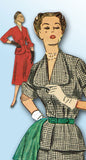 1950s Vintage Misses Peplum Suit Uncut 1951 Simplicity Sewing Pattern Size 14.5
