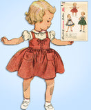 1950s Vintage Simplicity Sewing Pattern 3649 Uncut Baby Girls Tyrolean Dress Sz2