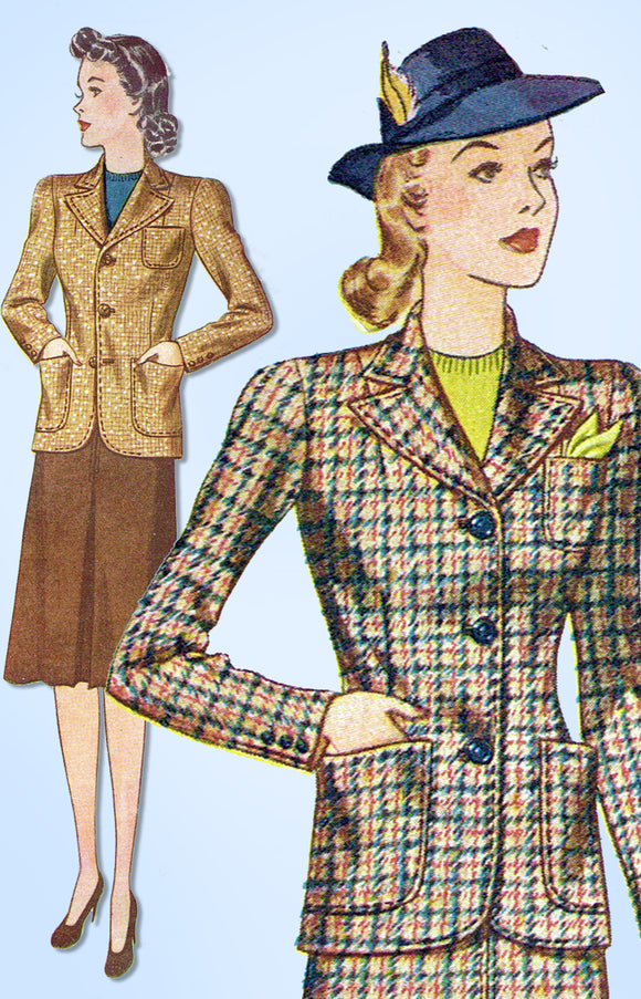 Simplicity 5595 Misses Suit, Detachable Dickey & Cuffs Pattern - Size 12  Bust 32 on eBid United States | 182933148
