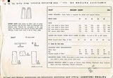 1950s Original Vintage Simplicity Sewing Pattern 3657 Uncut Misses Day Skirt 24 W