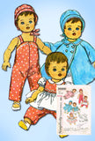 1960s Vintage Simplicity Sewing Pattern 3669 20 In Tiny Tears Baby Doll Clothes