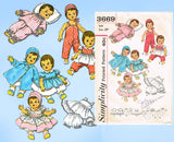 1960s Vintage Simplicity Sewing Pattern 3669 20 In Tiny Tears Baby Doll Clothes