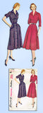 1950s Vintage Simplicity Sewing Pattern 3707 FF Misses Shirtwaist Dress Size 33B