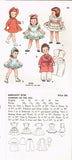 1950s Vintage Simplicity Sewing Pattern 3728 19 Inch Toni Doll Clothes Original -Vintage4me2