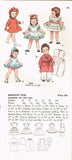 1950s Vintage Simplicity Sewing Pattern 3728 Doll Clothes for 23 Inch Toni Doll