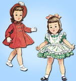 1950s Vintage Simplicity Sewing Pattern 3728 19 Inch Toni Doll Clothes Original -Vintage4me2