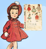 1950s Vintage Simplicity Sewing Pattern 3728 14 Inch Toni Doll Clothes Set Vintage4me2