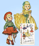 1950s Vintage Simplicity Sewing Pattern 3729 16 Inch Toni Doll Clothes ORIGINAL -Vintage4me2