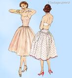 Simplicity 3739: 1950s Misses Petticoat and Slip Sz 30 B Vintage Sewing Pattern