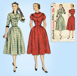 1950s Vintage Simplicity Sewing Pattern 3750 Uncut Misses Street Dress Size 36 B - Vintage4me2
