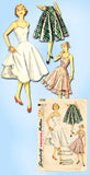 1950s Vintage Simplicity Sewing Pattern 3766 Misses Scalloped Slip Size 33 Bust