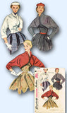 1950s Vintage Simplicity Sewing Pattern 3790 Easy Misses Bolero Jacket Size 32 B