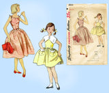 1950s Vintage Simplicity Sewing Pattern 3835 Girls Sun Dress & Bolero Size 10
